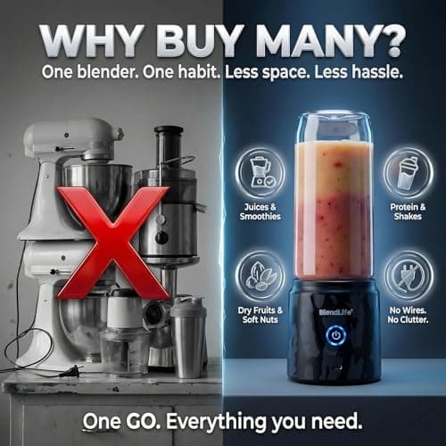 Juicer for Home Portable Blender Electric Juicers Fruit Mixers USB Rechargeable Smoothie Mini Personal Juicer 3Gears with 1500 Mah Rechargeable Battery-Smoothie Blender. 3