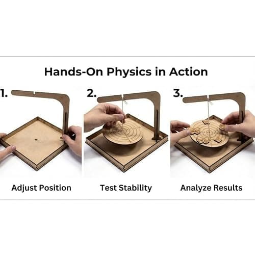 ERH India DIY Wooden Balance STEM Kit Center of Gravity Physics Working Model Torque Equilibrium Science Project Educational Toy for School Kids 3