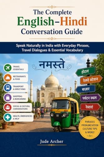 The Complete English–Hindi Conversation Guide: Speak Naturally in India with Everyday Phrases, Travel Dialogues & Essential Vocabulary