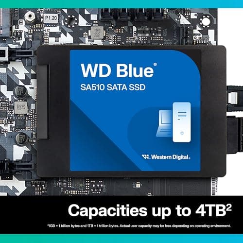 Western Digital WD Blue SA510 SATA 1TB, Up to 560MB/s, 2.5 Inch/7 mm, 5Y Warranty, Internal Solid State Drive (SSD) (WDS100T3B0A) 3