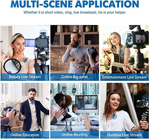Careflection K8 Wireless Collar Mic for Type-C Android Cell Phone,Tablets & iPhone Supported Lavalier Microphone, Noise Reduction Lapel Mike -shoots,Youtubers, Video Recording,Facebook,Live Stream (1) 4