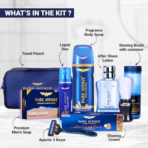 Park Avenue Luxury Grooming Collection 8 in 1 Combo Grooming Kit for men 4