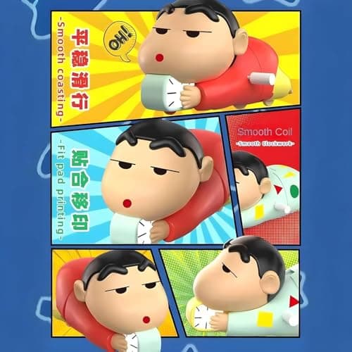 HVB Shinchan Toy for Kids, Crawling Shinchan Action Figure Movable Toy for Babies, Key Operated Wind Up Toys for Kids 4