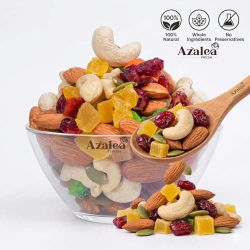 Azalea Fresh Premium Dry Fruits Mix 1kg | Healthy Trail Mix with Almonds, Cashews, Cranberries, Raisins & Seeds | Superfood Nut Mix for Daily Energy & Snacking (1 kg) 4