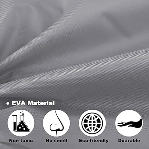 HACER EVA Waterproof Unisex Rain Coat Hooded Full Sleeves Outdoor Men, Women, Boys & Girls Rainwear Poncho Raincoat for Camping, Hiking & Travelling (Grey) 4