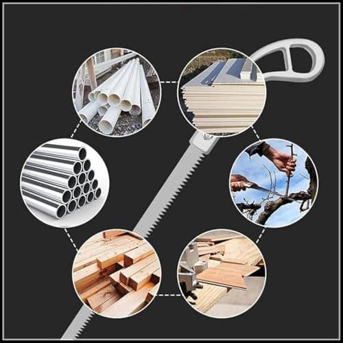 Portable Hand Saw For Wood Cutting | 23cm Sharp Blade Hand Saw With Non-Slip Handle | Small Cutter tool for Camping, Gardening, Hunting, Cutting Wood, PVC, Bone, Pruning Saw (Pack Of 1) 4