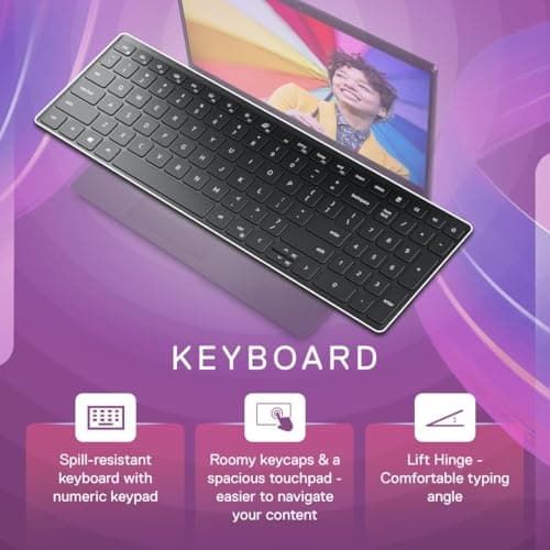 Dell 15, AMD Ryzen 3 7320U Processor (8GB RAM / 512GB SSD/Windows 11 + Office H&S 2024 + M365 / 15.6"(39.62 Cm) FHD Display / 12 Month Mcafee/Black Color/ 1.63 Kg/Thin & Light Laptop 4