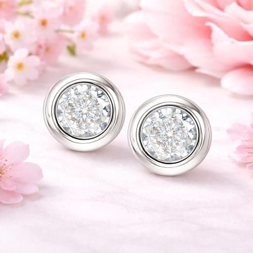 Nilu's Collection Daily Use, Light Weight Small Stud Earrings| Perfect for Baby Girls, Office Goers (Color: Silver) 4
