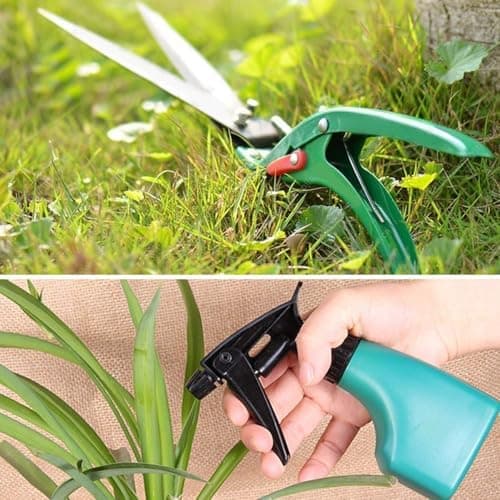 JERN 5 PCs Durable Gardening Hand Tools Kit with Portable Box, Small Garden Planting Tools, Garden Essentials 4