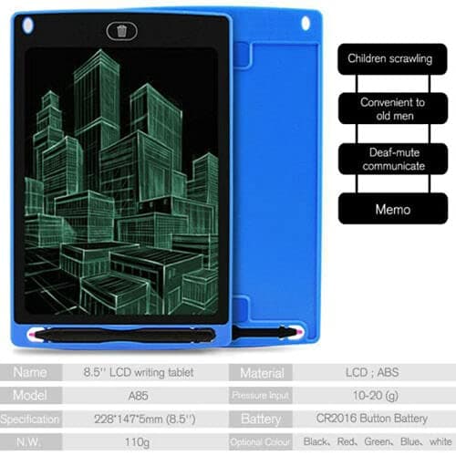 TVARA LCD Writing Tablet 8.5 Inch E-Note Pad LCD Writing Tablet, Kids Drawing Pad 8.5 Inch Doodle Board, Toddler Boy and Girl Learning Gift for 3 4 5 6 Years Old. 3