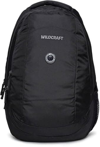 Wildcraft Power 3 Compartment Laptop Backpack (11886-Black) 2025, 24 Litres