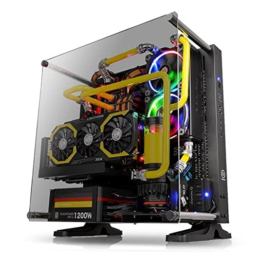 Thermaltake Core P3 TG Black ATX Open Frame Panoramic Viewing Tt LCS Certified Tempered Glass Gaming Computer Case CA 1G4 00M1WN 06