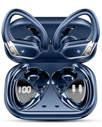 Ear buds Wireless Earbuds, Bluetooth 5.4 headphones Sport 2025 Noise Cancelling, Running Headphones 48 Hrs, Over Ear Earbuds with Ear Hooks, Bluetooth Earphones with Mic/IP7 Waterproof for Android iOS