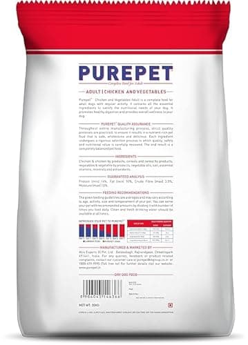 Purepet Adult Dry Dog Food 20kg | Chicken & Vegetable Flavour | Promotes Health & Vitality | Balanced Nutrition | Supports Digestive Health 2