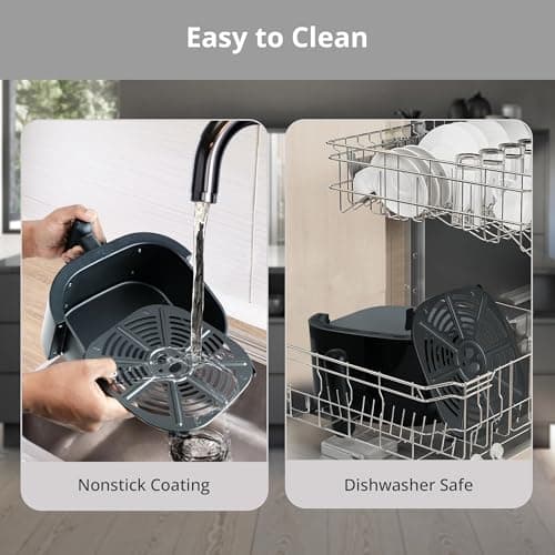 iBELL AEROFRY422M Air Fryer 4.2 Litre - 1500W, Multiple Cooking Options, Dishwasher Safe, Nonstick Coating, Adjustable Time & Temperature Control (Black) 6