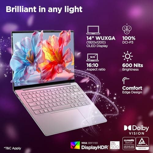 Lenovo Yoga Slim 7 Aura Edition, Intel Core Ultra 5 228V, 32GB RAM, 1TB SSD, WUXGA OLED, Copilot+ AI PC, 40 Tops, 14"/35.5cm, Windows 11, Office 2024, Grey, 1.19Kg, 83JX001LIN, AI Now, AI Laptop 3