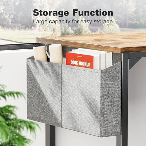 VISBY INDIA Office Computer Table for Home/Writing Desk for Office Table/Folding Table for School/Folding Study Table/Work from Home Computer Table (Woods Desk) 5