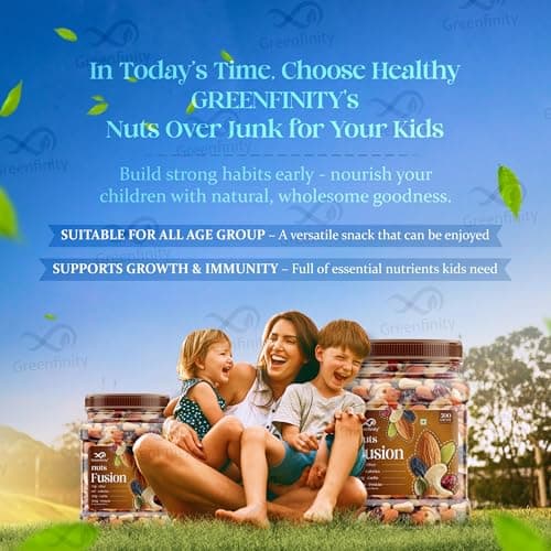 GreenFinity Mixed Dry Fruits Pack – 500g | Nutritious Snack with Almonds, Cashews, Raisins & Cranberries | Resealable Pack for Freshness 4