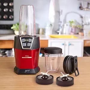 YFL Home by Chef Sanjyot Keer BlendLab Pro 2.0 Mixer Grinder, 1200W Blender for Kitchen, 2 Unbreakable Jars, 100% Copper Motor, Smoothie Maker with Preset Modes, Laser Cut SS Blades (Red)