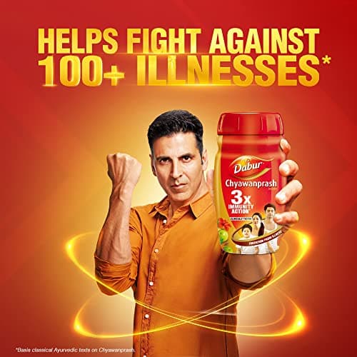 Dabur Chyawanprash - 950g | 3X Immunity Action | With 40+ Ayurvedic Herbs | Helps Build Strength & Stamina | Builds Overall Health | Ayurvedic Health Supplement | Good for Digestion & Respiration 3