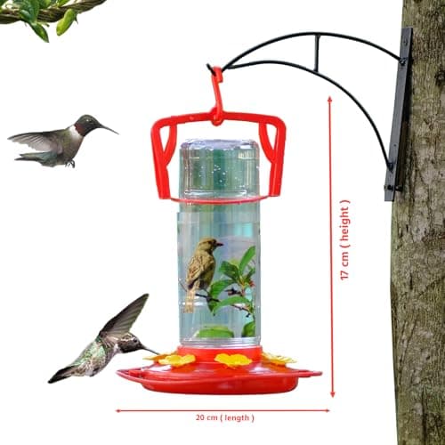 Amijivdaya Hummingbird Water Feeder, 6 Ports, 900ml Capacity 5