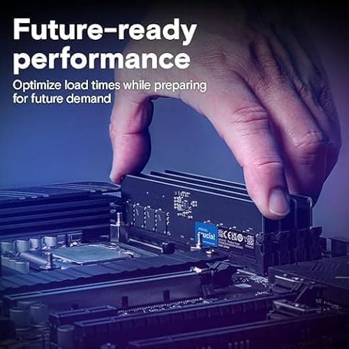 Crucial RAM 16GB DDR5 5600 MHz CL46 (16Gbit) Desktop Memory CT16G56C46U5 2
