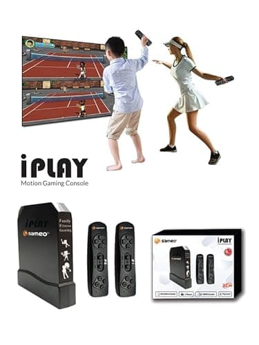 Sameo i Play 32 Bit Motion TV Video Game Console for Kids with 962Built in games 31 Motion Sports Games,31 Casual Puzzle Games and 900 8-Bit Games Toy Birthday Gift for Boys Girls 2