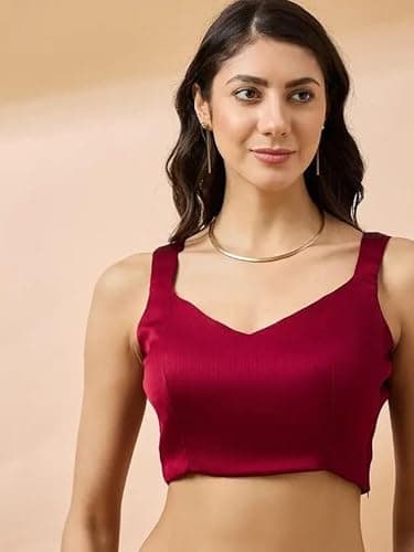 Vragi Womens Woven Printed Art Silk Saree with Unstitched Blouse Material (RADHA MAROON_G_#HC) 5