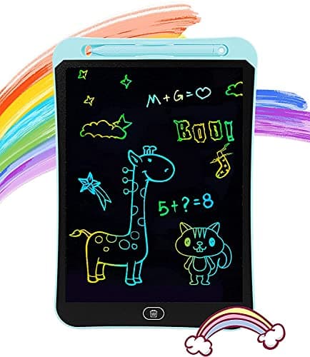 TVARA LCD Writing Tablet, 8.5" Inch Colorful Toddler Doodle Board Drawing Tablet, Erasable Reusable Electronic Drawing Pads, Educational and Learning Tool for 3-6 Years Old Boy and Girls Mix Colors