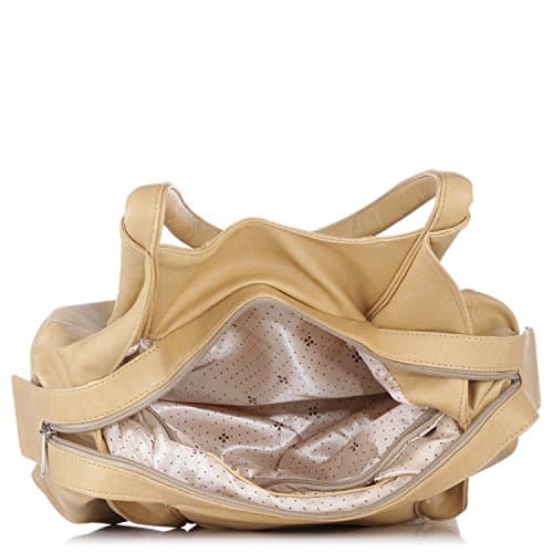 Fostelo Women's Style Diva Satchel Tote Handbag for Women | Ladies Purse | Stylish Shoulder Bag | Gift For Women | Beige 5