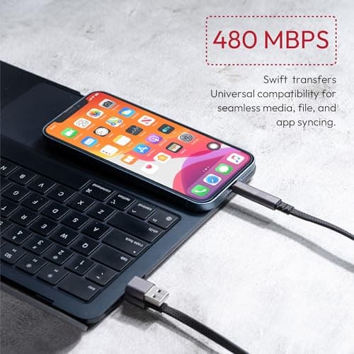 Capes MagLock 4-In-1 Magnetic Fast Charging Cable 240W PD | Flat Braided 1m Cable With E-Marker Chip | Multi Connector for Phones Laptops & Tablets 3