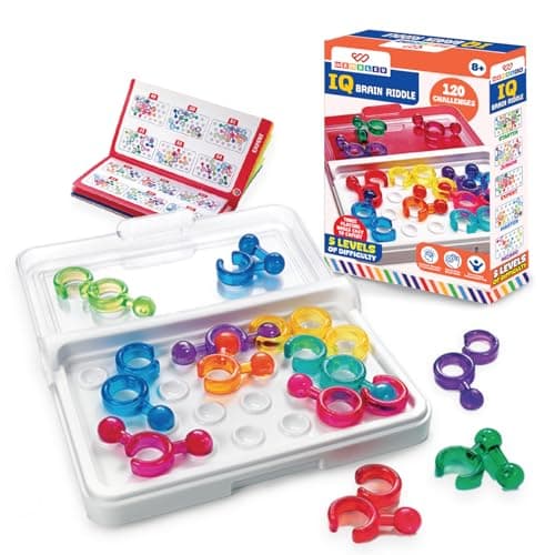 Wembley Brain Puzzle Game for Boys & Girls 7–14 Years | Logic & Mind Puzzle Toy | 120 Challenges Brain Teaser | Travel Friendly Indoor Game | Birthday Gift