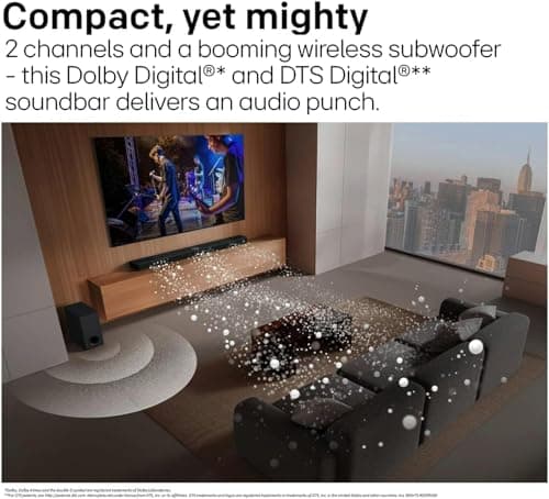 LG S40T 300W 2.1 Channel Dolby Digital, DTS Digital Surround, AI Sound Pro, Wow Interface Soundbar with HDMI, USB & Bluetooth Connectivity (Black) 3