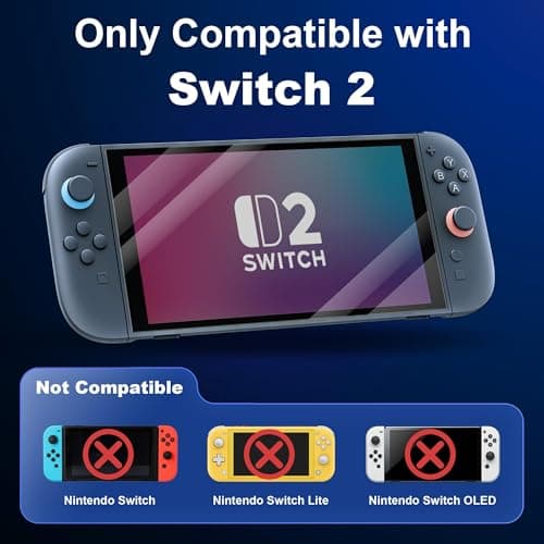 OIVO INDIA HD Tempered Glass Screen Protector for Nintendo Switch2, 8.7'' Automatic Calibration/Anti-Scratch/Case Friendly & Bubble Free, Protective Ultra Slim Game Console Screen Protector 4