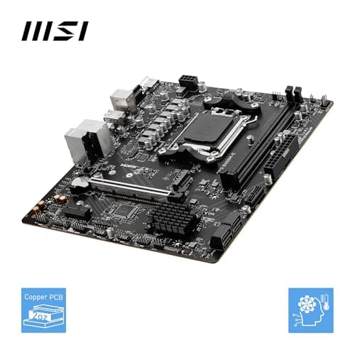 MSI PRO B650M-E Motherboard, Micro-ATX - Supports AMD Ryzen 9000/8000/7000 Series Processors, AM5 - DDR5 Memory Boost 6800+MHz/OC, 1 x PCIe 4.0 x16, 1 x M.2 Gen4 4