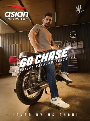 ASIAN Men's Superfit Blue Sports Shoes - 10 UK 2