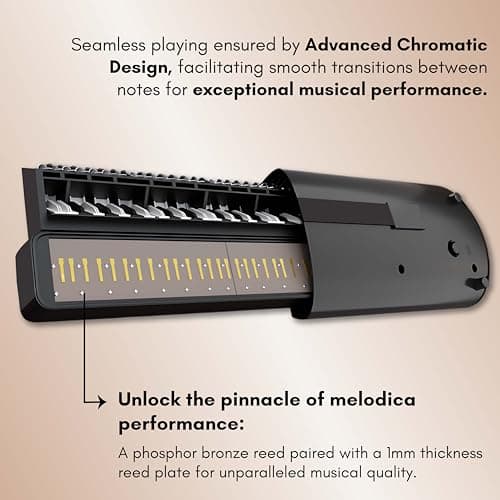 Swan 37 Key Melodica with Case (Black) 4
