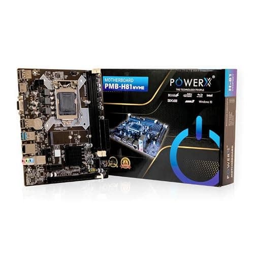 POWER X Motherboard Compatible with Intel i3/i5/i7/Celeron/Pentium 4th & 5th Gen Processors, LGA1150 Socket, Supports Multiple Memory Configurations, Ideal for DIY Builds and Upgrades