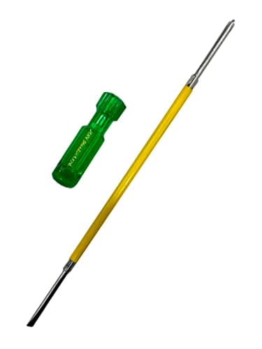 Jon Bhandari Tools Insulated Magnetic Two-in-One Screwdriver | Slotted & Phillips Head (6 x 250mm) | Heavy Duty, Shockproof Handle for Home & Electrical Use, 1 Pc,Multicolor 2