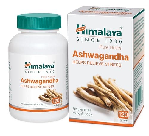 Himalaya Ashwagandha - 120 Tablets | Stress Relief | Rejuvenates Mind & Body | Improves Strength & Energy | General Wellness