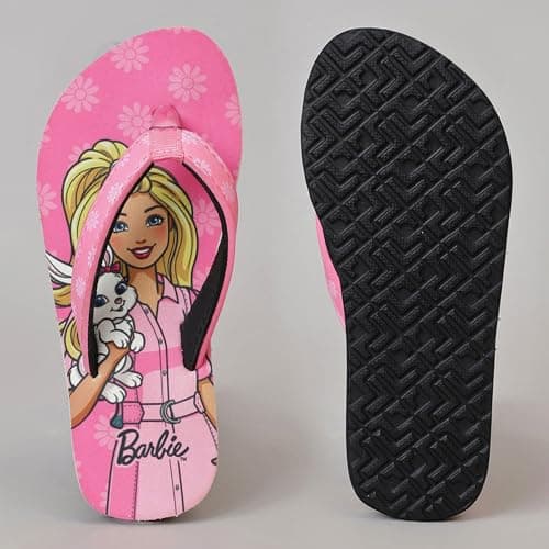 Kidsville Official Barbie Printed Kids Girls Flip-Flop | Soft, Non-Slip, Indoor, Outdoor, House Slipper, Comfortable & Durable Footwear for Children 3