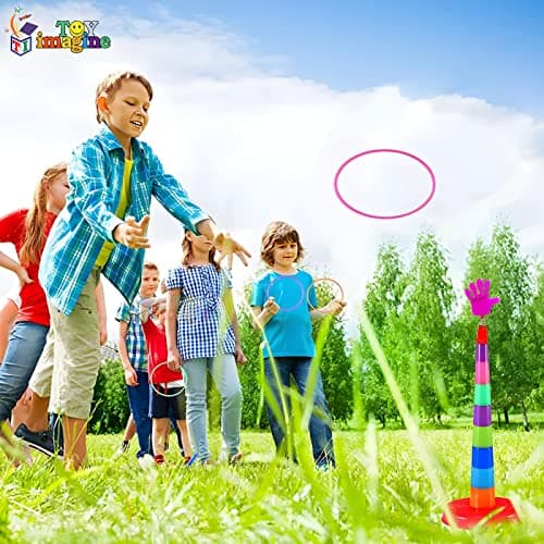 Toy Imagine Shape Sorter Ring Toss Game for Kids | Indoor Outdoor Fun Toy for Ages 3+ | Educational Activity Toy for Hand-Eye Coordination & Shape Recognition | Kids Toys for 2-5 Years Boys & Girls 4