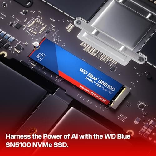 Western Digital WD Blue SN5100 NVMe 1TB, Upto 7100MB/s R, 5Y Warranty, PCIe Gen 4 NVMe M.2 (2280), Internal Solid State Drive (SSD) (WDS100T5B0E-00CPE0) 3