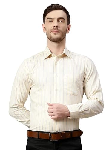 Cantabil Formal Shirt for Men Lemon