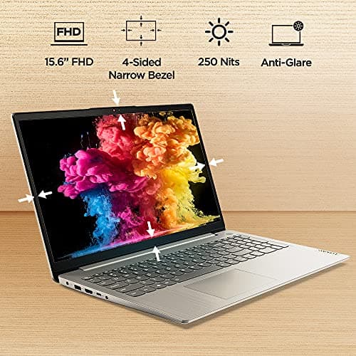 Lenovo IdeaPad Slim 3 2021 11th Gen Intel Core i3 15.6" (39.62cm) FHD Thin & Light Laptop (8GB/256GB SSD/DOS/2 Year Warranty/Arctic Grey/1.65Kg), 82H801DHIN 2