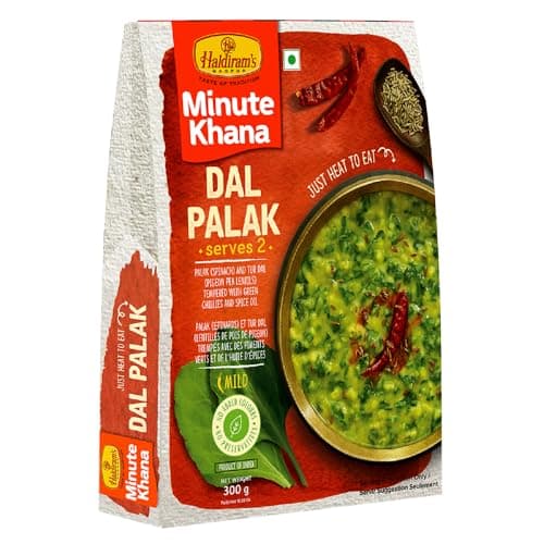 Haldiram's Nagpur Ready To Eat Dal Palak 300g, Dum Biryani 200g, Dal Tadka JeeraRice 350g, Choley Chawal 350g Combo 2