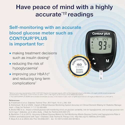 Contour Plus Blood Glucose Monitor, Glucometer with 25 Free Test Strips 4