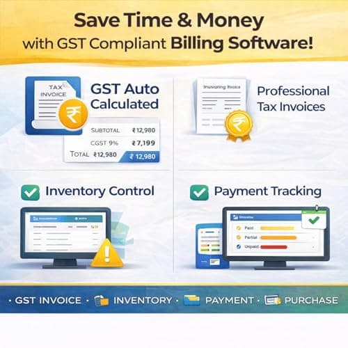 GST Billing Software India - Palians Pro 1 Month Subscription | GST Invoice Generator with AI Assistant | Billing Software for Shop & Small Business 6