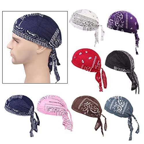 Meadawgs® Durag Skull Cap Hair Loss Head Scarf Muslim Bandana Turban Headwear Red|Clothing, Shoes & Accessories | Womens Accessories | Hats|1 Piece Durag 5