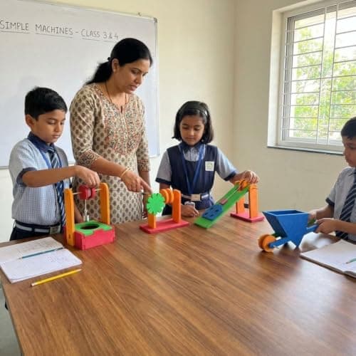 ERH India DIY 6-in-1 Simple Machines Science Experiments Project Kit for Kids STEM Educational Working Model with Wheel & Axle, Pulley, Inclined Plane, Lever Learning Toy for School Students 4